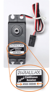 Parallax Continuous Rotation Servo Factory Centered image 0