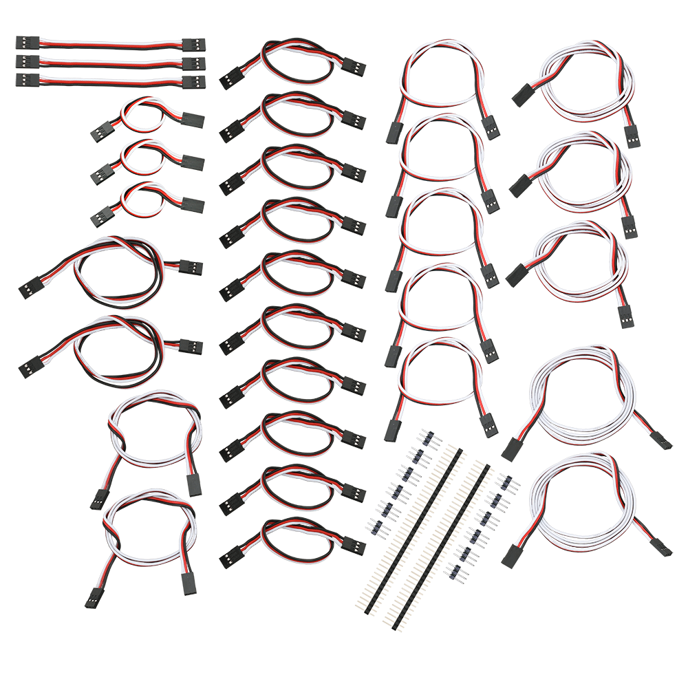 Assorted 3-Wire Extension Cable 30-Pack image 0