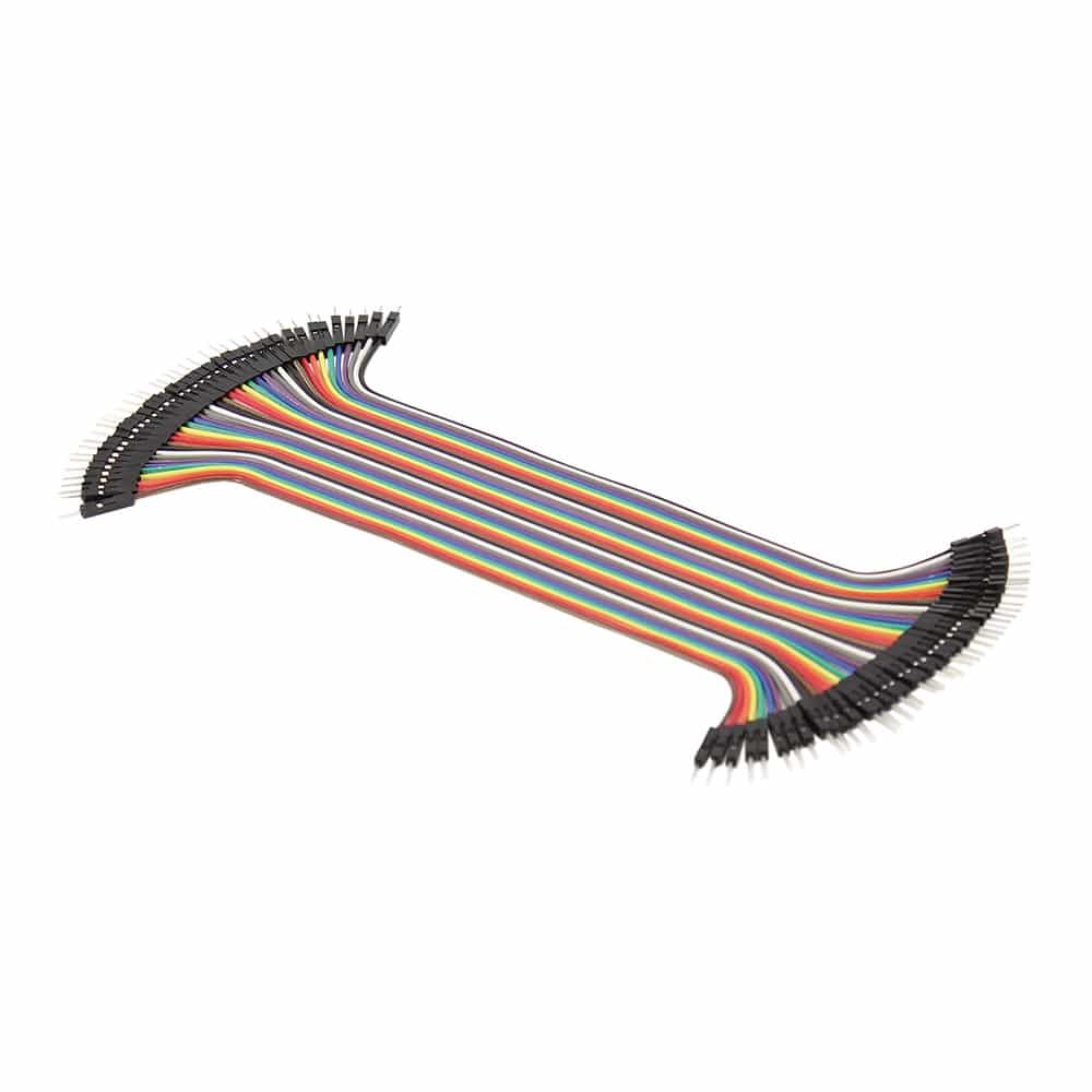200mm Jumper Wires, MM 40-piece Ribbon image 1