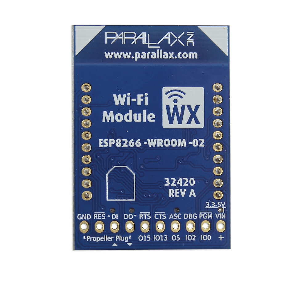 Parallax WX ESP8266 WiFi Module - DIP image 0